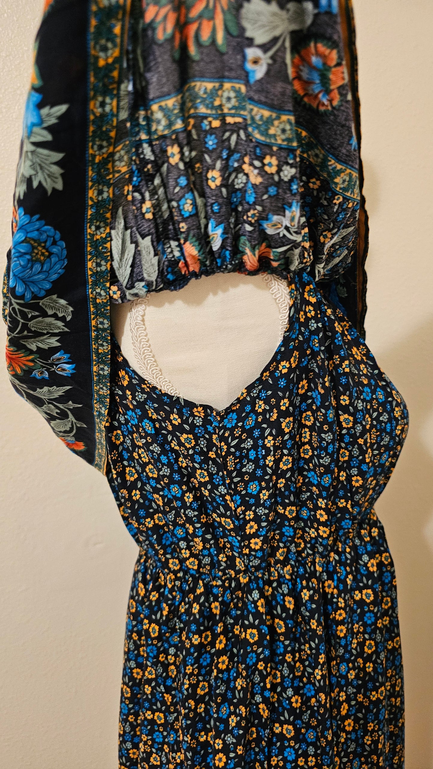 Floral Vibes Off Shoulder Ruffled Dress