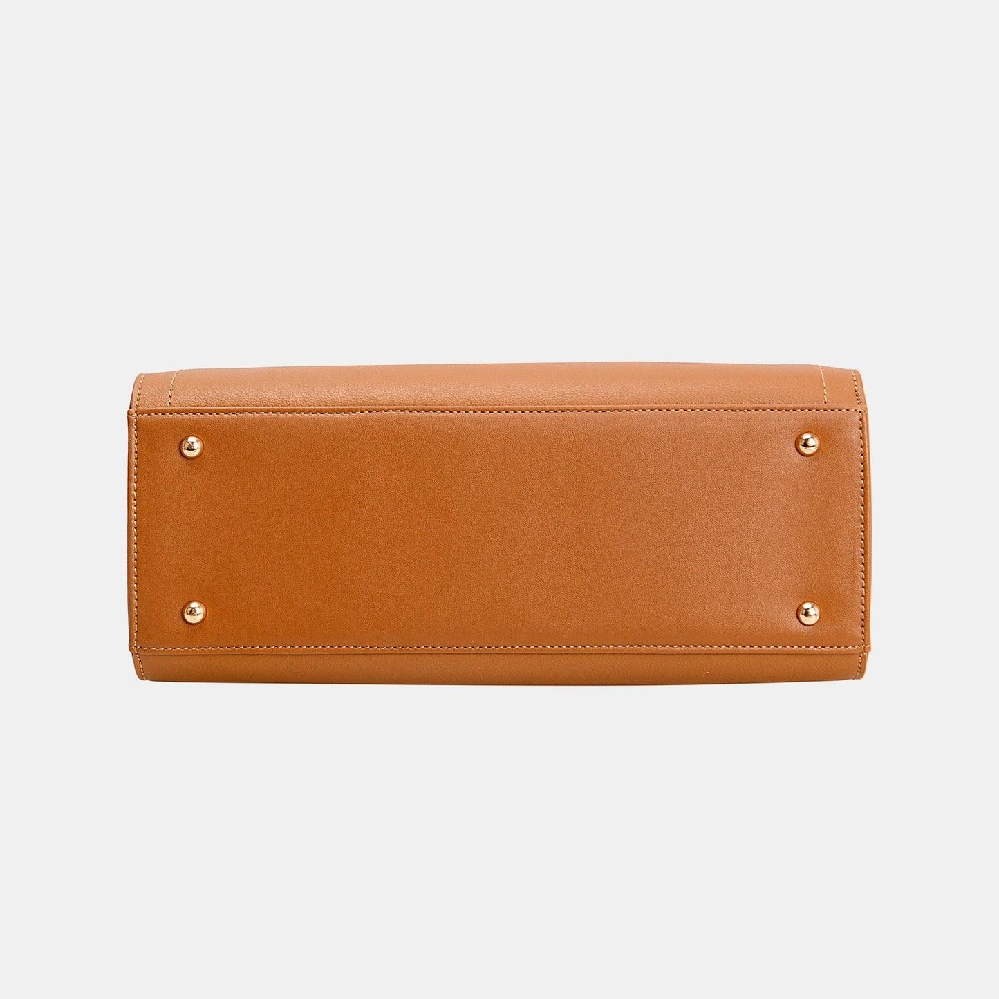 David Jones PU Leather Medium Handbag - Anchored Feather Boutique