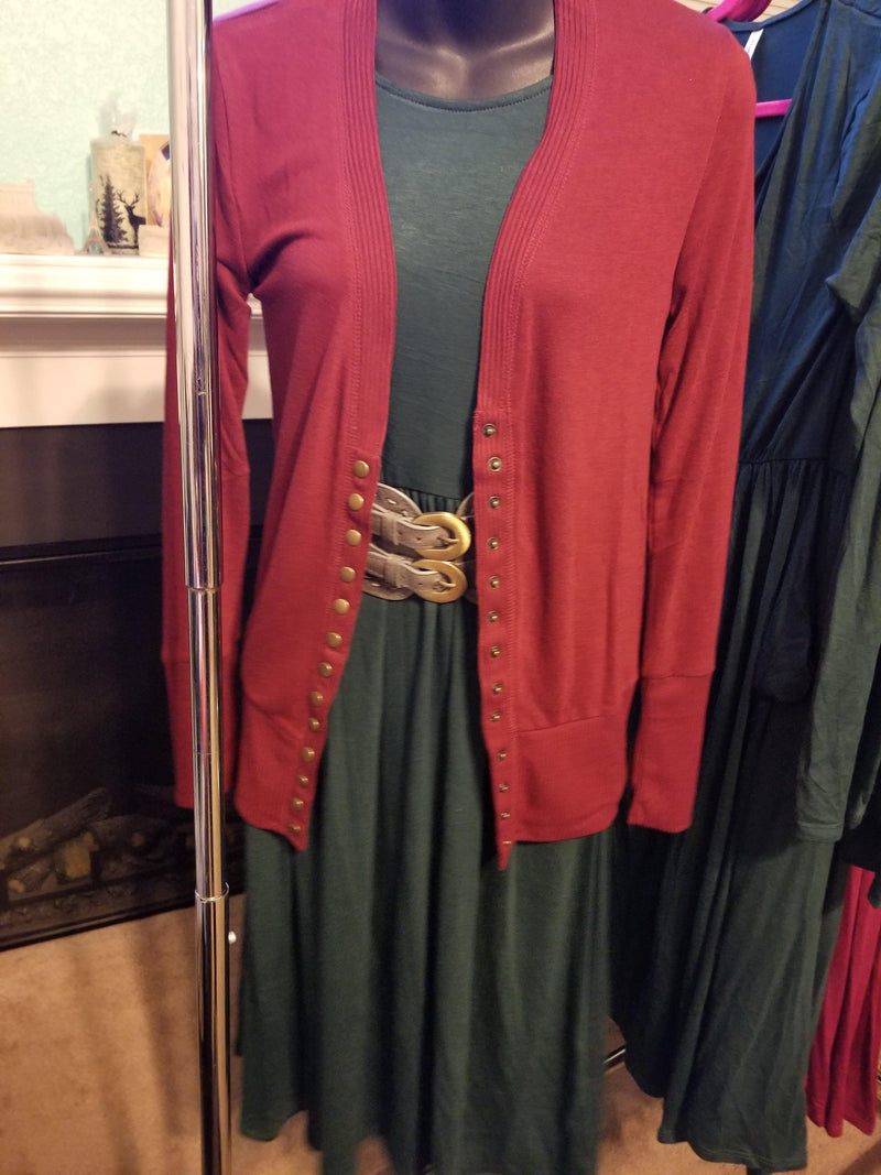 Semi Maxi Long Sleeve Dress - Anchored Feather Boutique