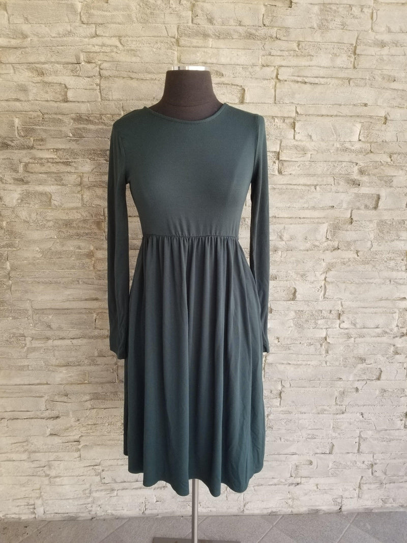 Semi Maxi Long Sleeve Dress - Anchored Feather Boutique