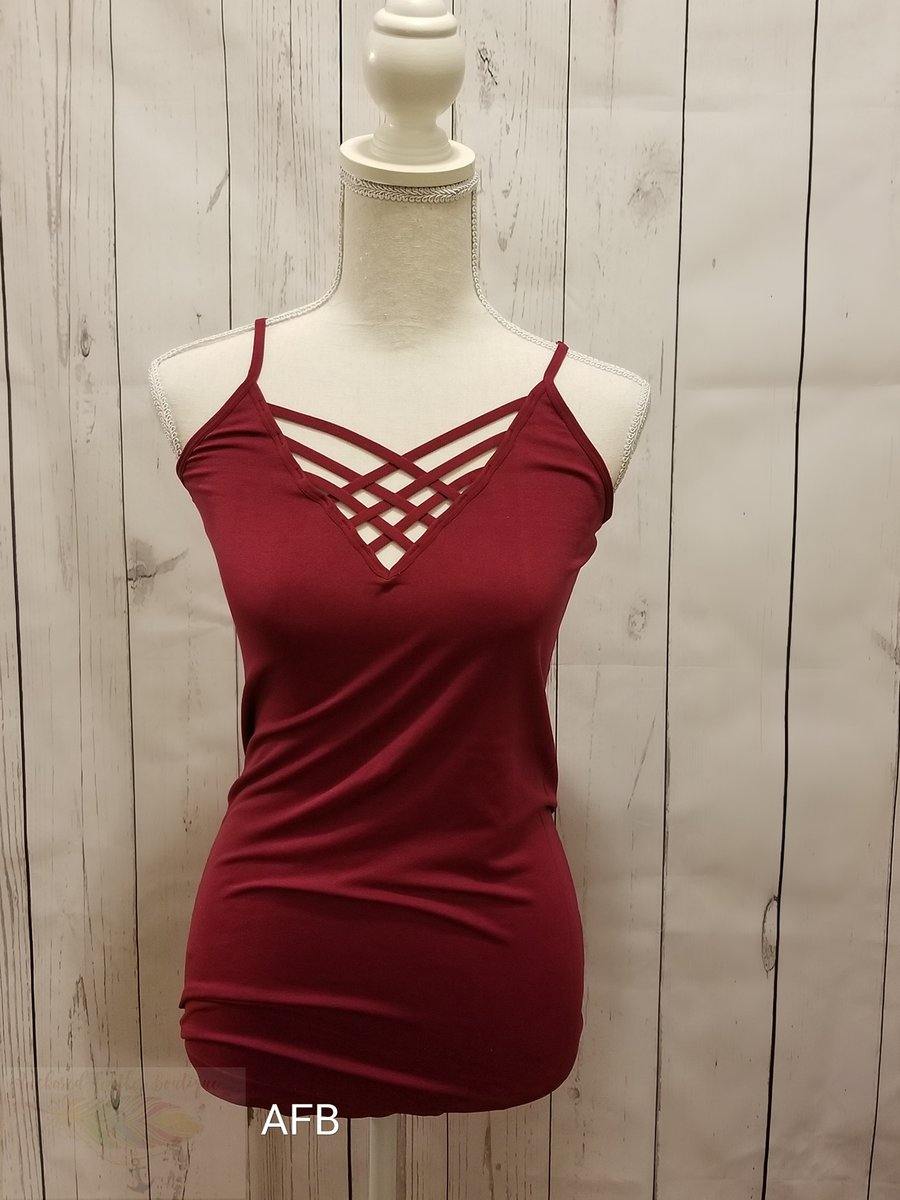 Crisscross Delight Cami - Anchored Feather Boutique