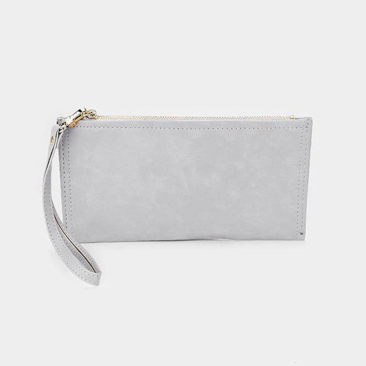 Midnight Gray Wristlet - Anchored Feather Boutique