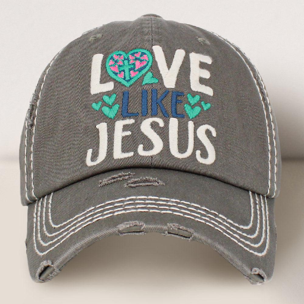 Love like Jesus baseball cap - Anchored Feather Boutique
