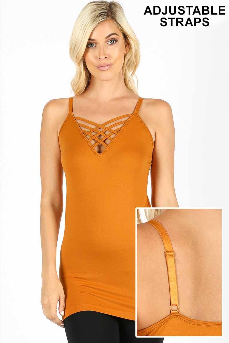 Crisscross Delight Cami - Anchored Feather Boutique