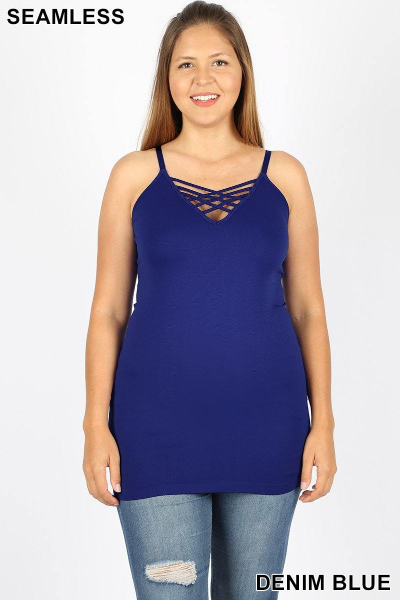 Crisscross Delight Cami - Anchored Feather Boutique